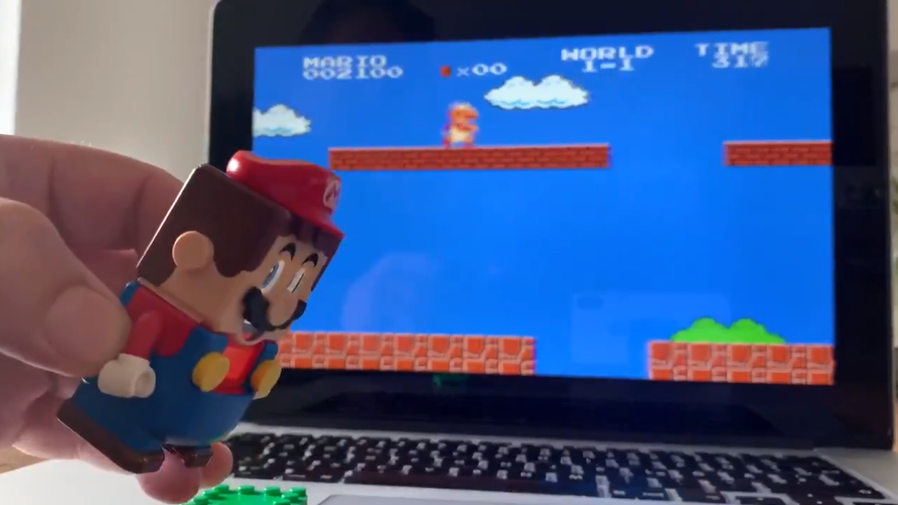 Hacker Makes LEGO Super Mario Controller for Super Mario Bros 