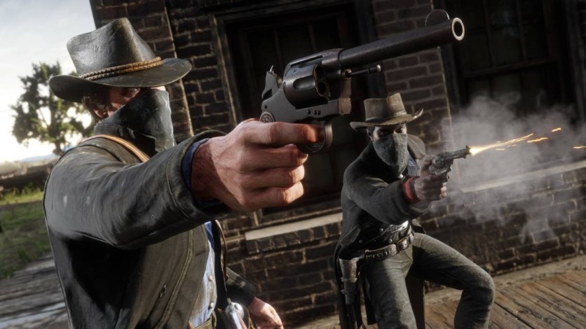 Red dead 2 screen gun