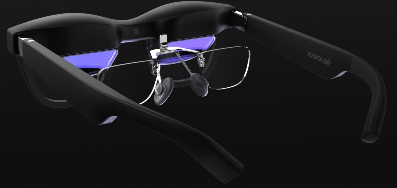 thumbnail image 2 of Nreal Air AR Smart Glasses - Black, 2022 Model, Compatible With Samsung Galaxy Phones 2 of 6