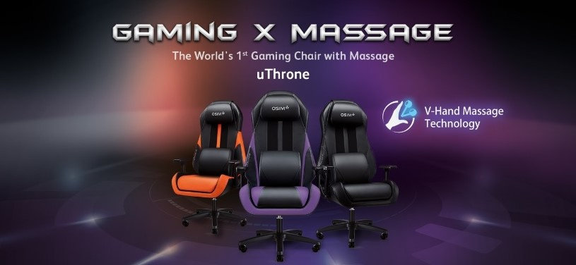 OSIM uThrone Ultimate Gaming Chair With Massage Feature