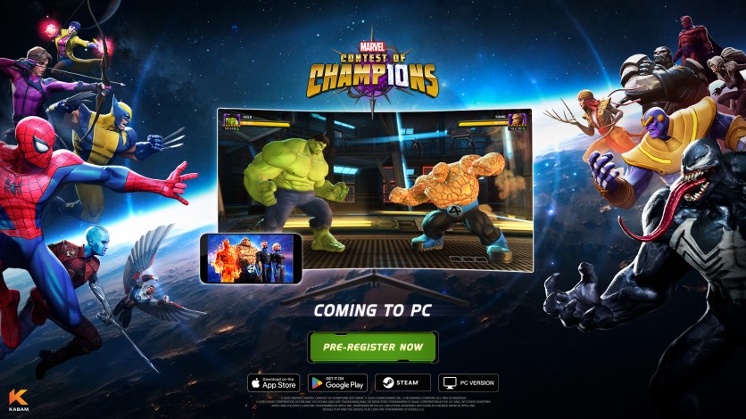 Marvel Contest of Champions PC registration
