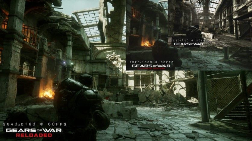 comparison of gears of war resolution over the years