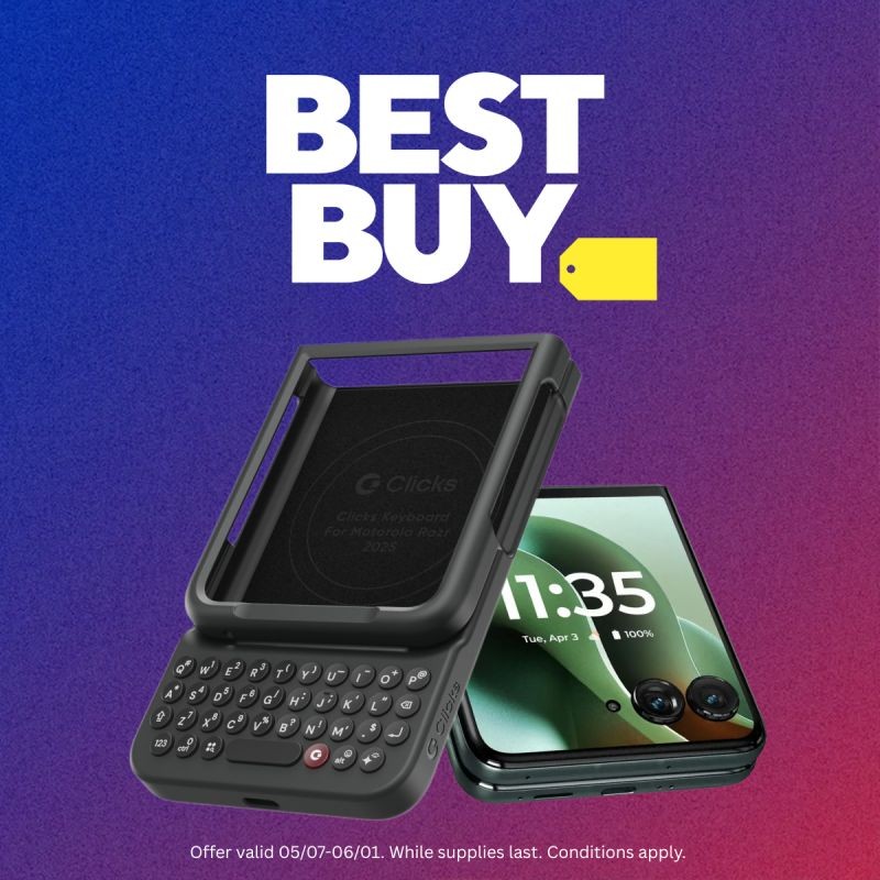 Motorola Razr with Clicks keyboard