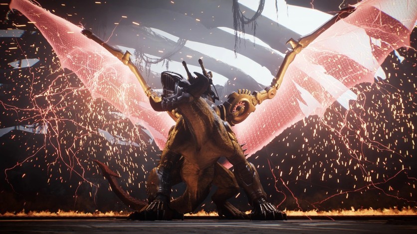 Doom The Dark Ages dragon in an arena