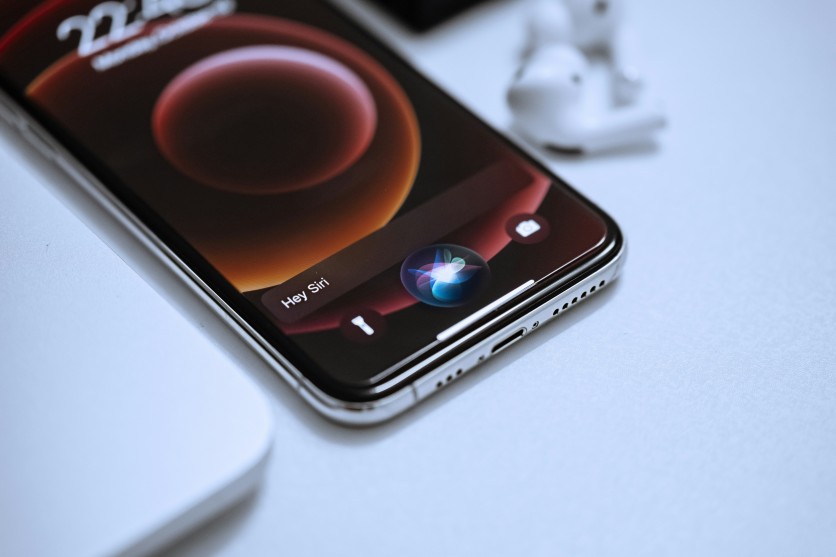 Siri activated on an iPhone