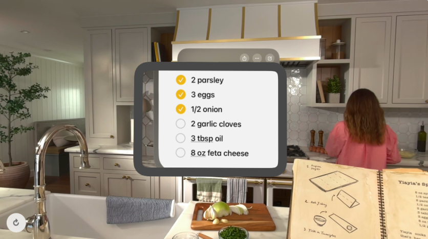 Vision Pro accessibility feature