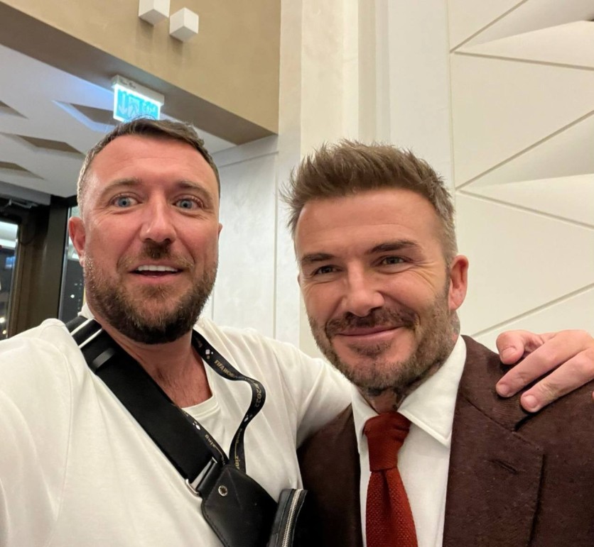 Mando CT with David Beckham