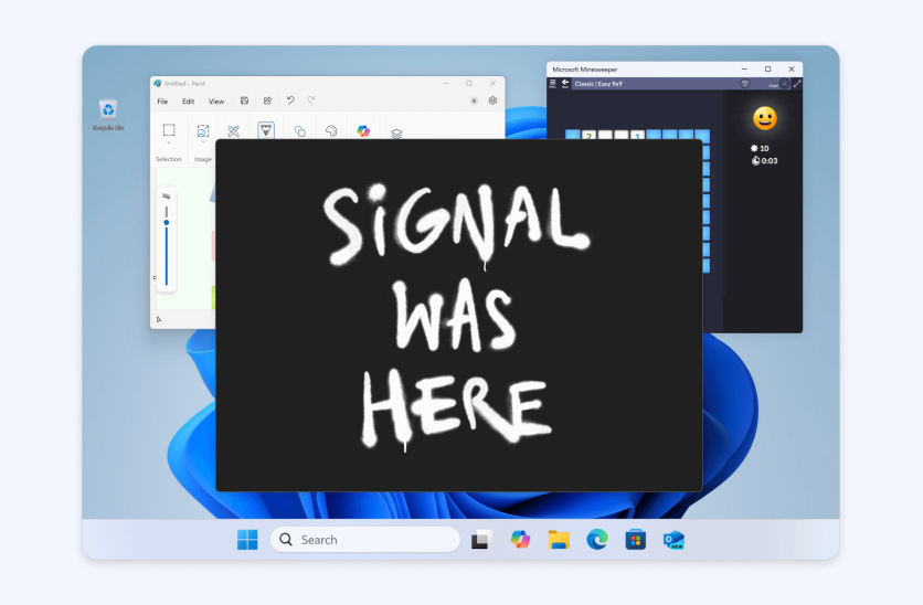 signal was here desktop screenshot