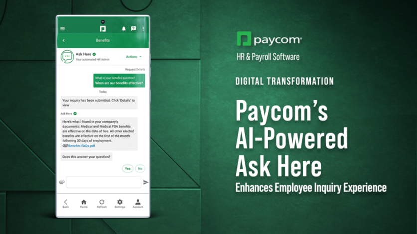 Paycom's AI-Powered Ask Here
