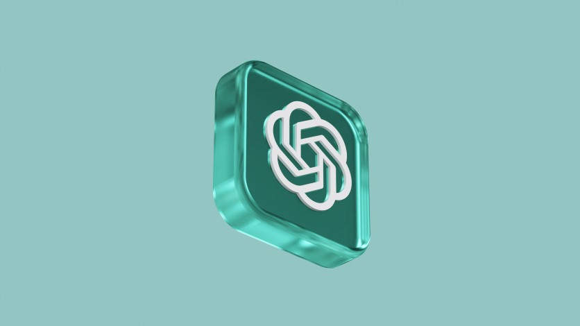 3D rendering of the ChatGPT logo icon