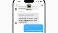iPhone showing live message translation from Spanish to English