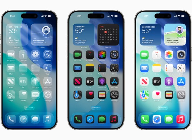 iOS 26 home screen customization on iPhone