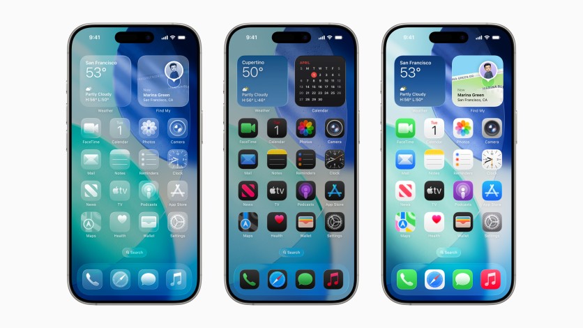 iOS 26 home screen customization on iPhone
