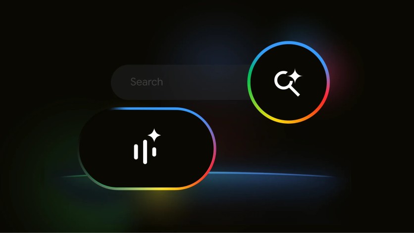 Google Search Live and Gemini icons