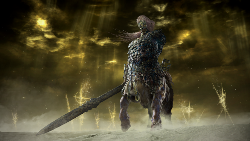 Armored centaur boss from Elden Ring Nightreign
