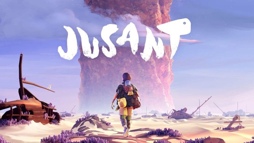 Character walking toward a towering cliff in ‘Jusant’