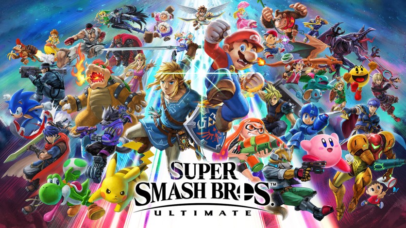 ‘Smash Ultimate’ fighters on Switch menu screen