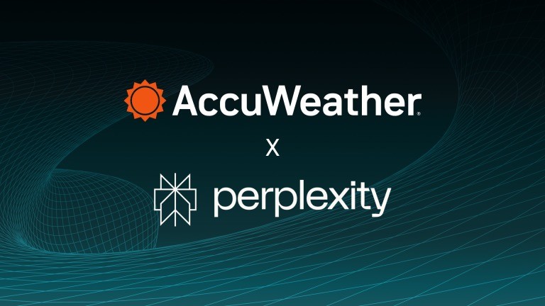 AccuWeather and Perplexity partnership logo