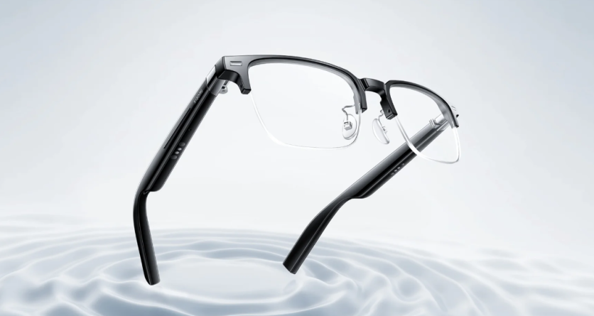Xiaomi Smart Audio Glasses floating above water ripple