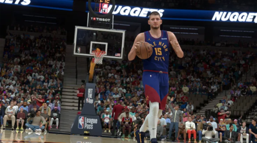 Nikola Jokic in an NBA 2K game