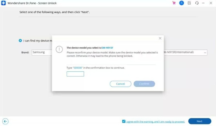 Wondershare Dr.Fone – Screen Unlock