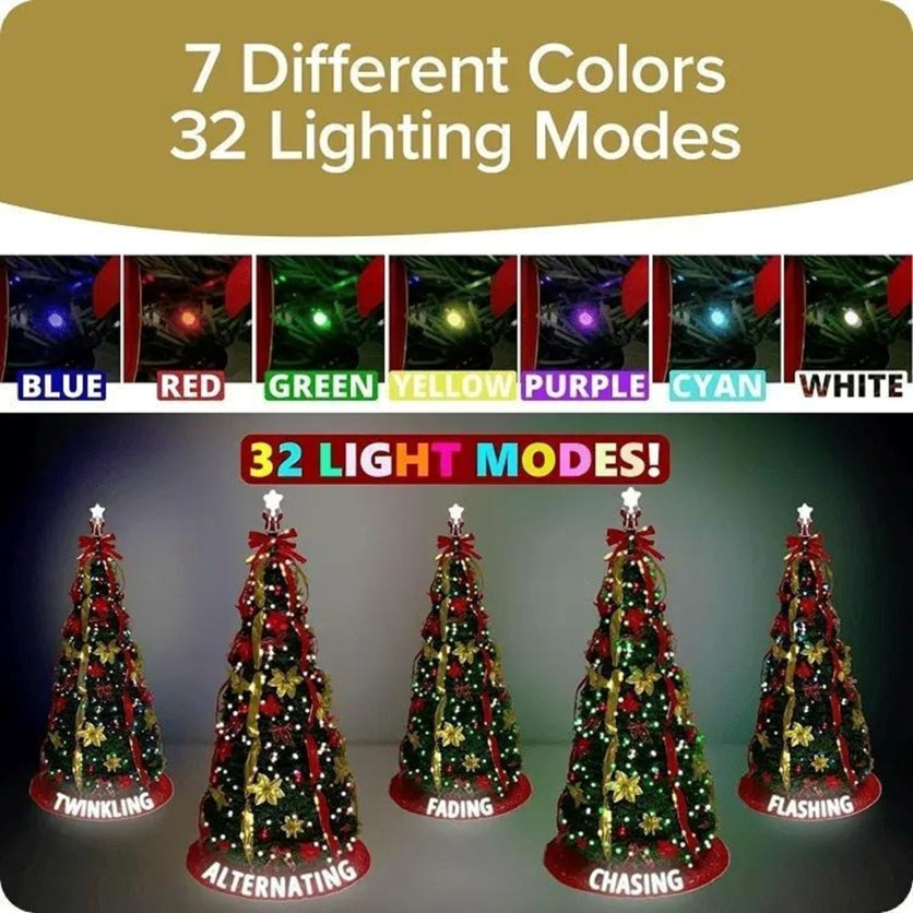 Superstar Santa Pop-Up Christmas Tree