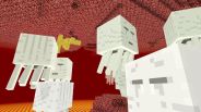 Minecraft Ghasts in the Nether