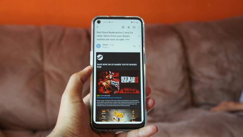 Phone with Red Dead Redemption 2 on Display