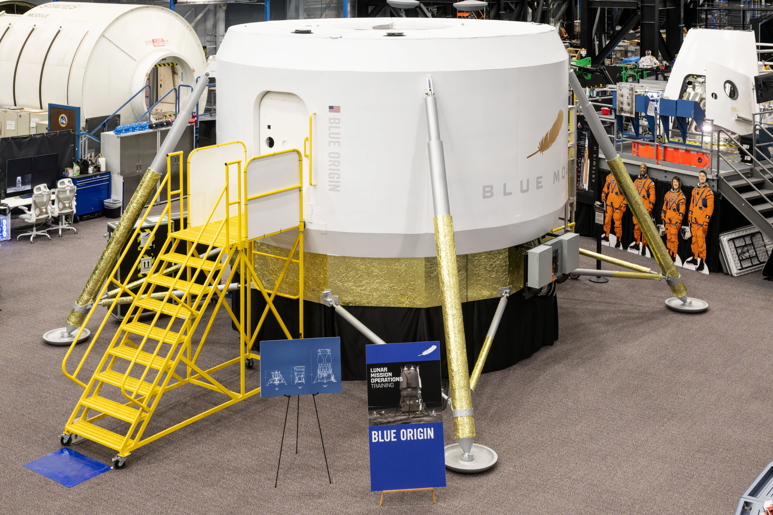 NASA To Test Blue Origin Moon Lander Prototype With Human Testers In Houston