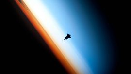Space Shuttle Orbiting