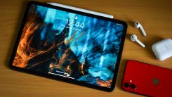 Tablet and iPhone on Table