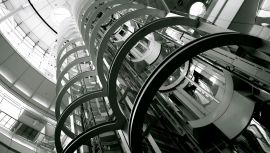 Ground View of an Elevator