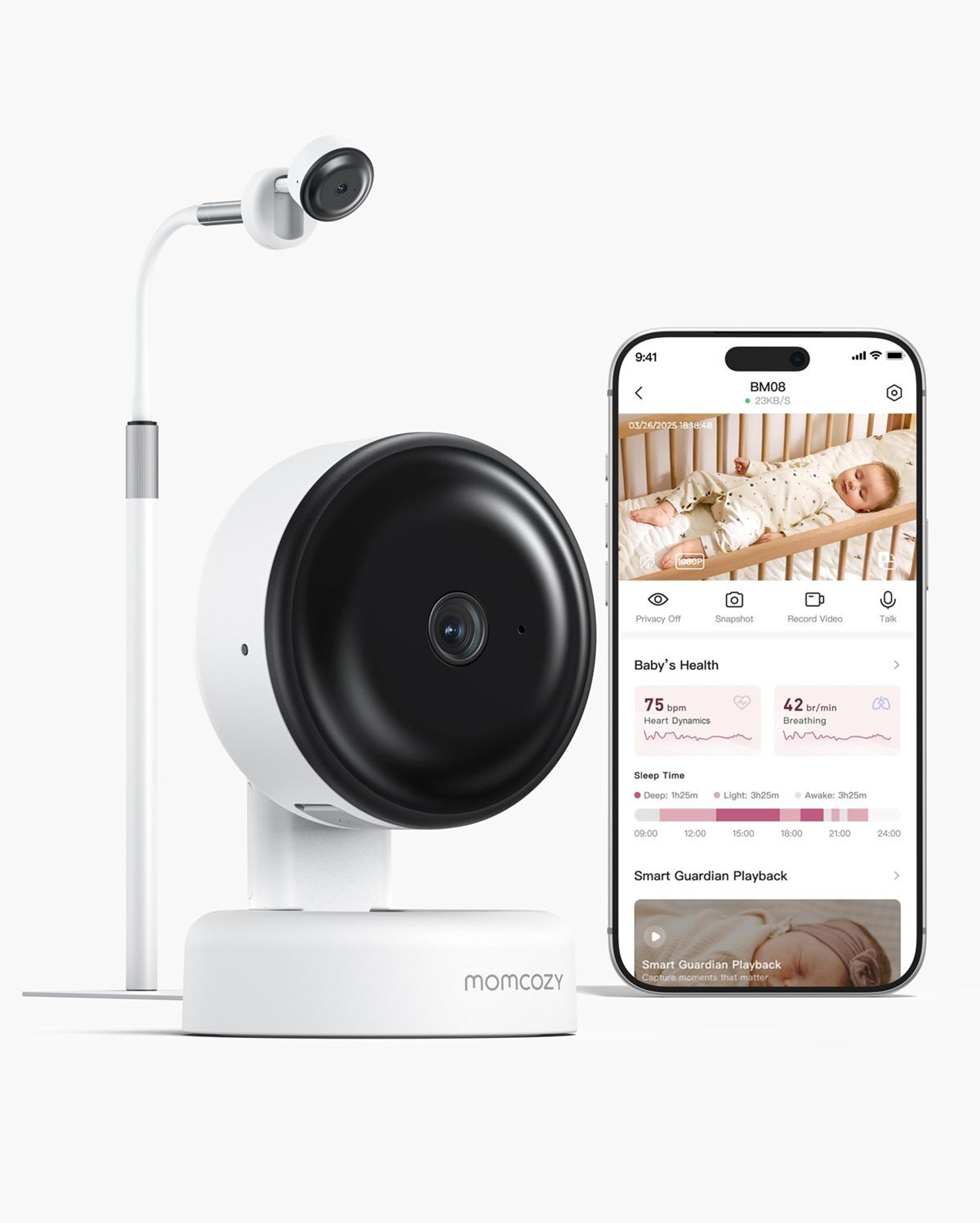 Momcozy Contact-Free Smart Baby Monitor – BM08