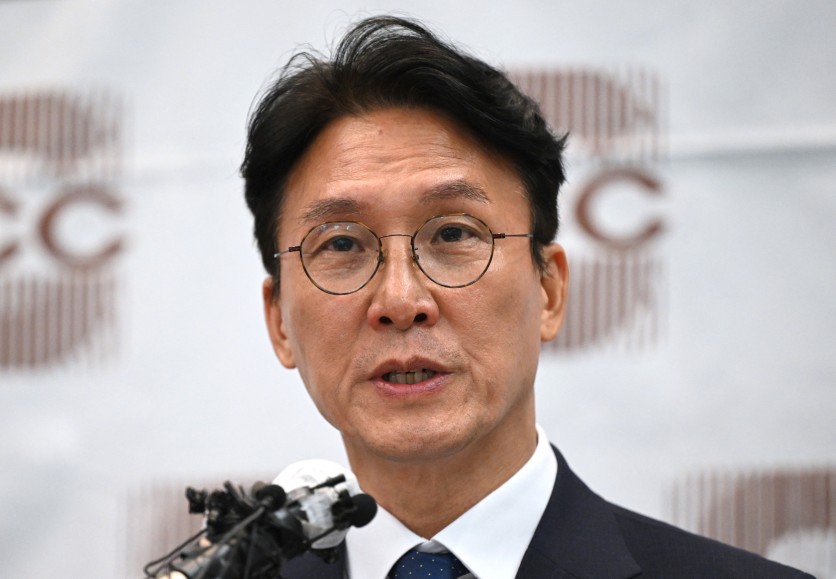 South Korea's Prime Minister Kim Min-seok speaks during a press