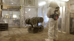 Each robot competing this week must navigate a lunar regolith
