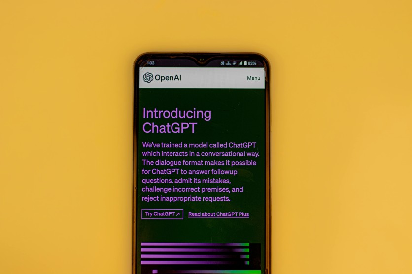 Mobile phone displaying the ChatGPT
