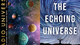 Radio Universe (L) and The Echoing Universe (R), books by