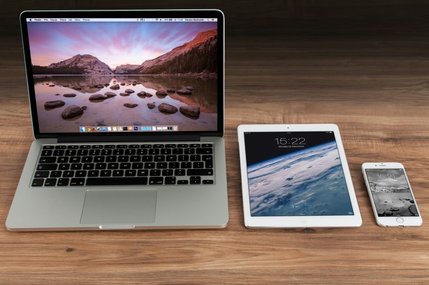 MacBook, iPad and iPhone