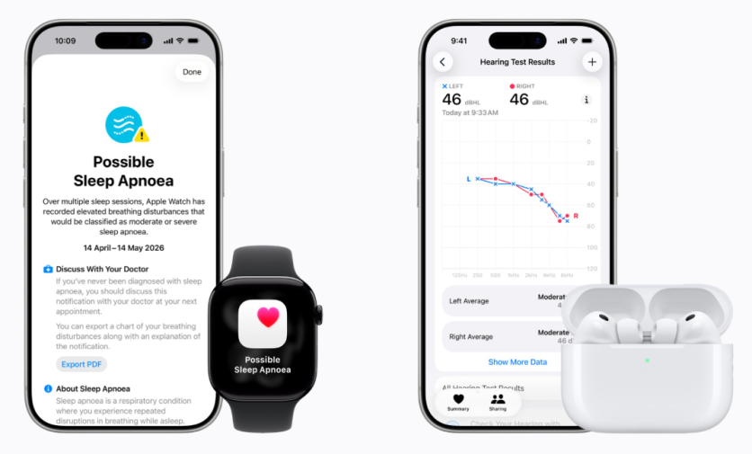 Apple Expands Sleep Apnea Detection, Hearing Test Features to India
