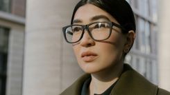 girl with glasses