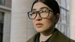 girl with glasses