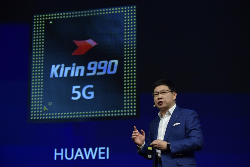Richard Yu (Yu Chengdong), head of Huawei's consumer business, speaks