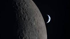 Moon and Earth Captured by the Artemis II Crew