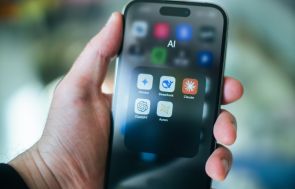 Smartphone Displaying AI Apps