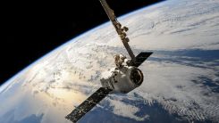 Satellite Gliding Over Earth