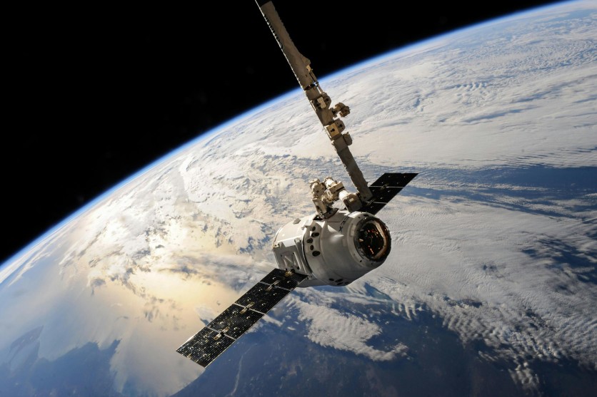 Satellite Gliding Over Earth