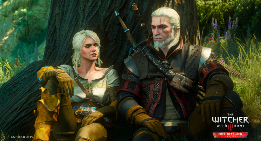 Ciri and Geralt in The Witcher 3