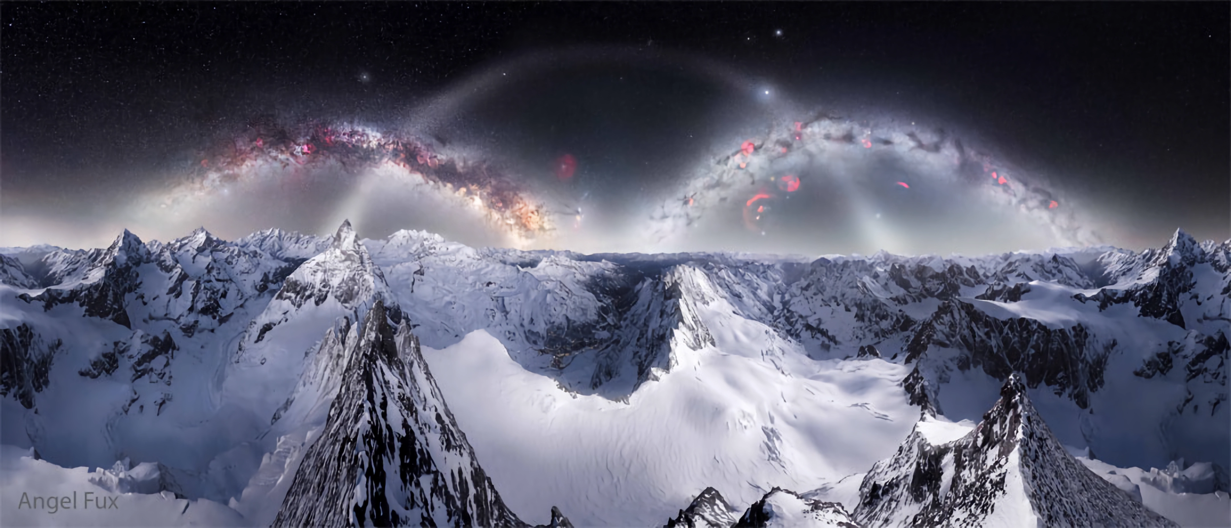 Galaxies over Alps