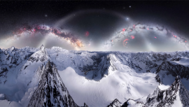 Galaxies over Alps