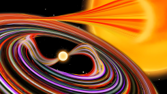 White Dwarf Star in a Binary Star System